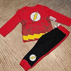 2T justice league flash outfit NWT